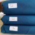 280 Cm Wide 100% Pure Cotton Fabric For Bedding Curtain Home Decor & Textile Stonewashed Sea Blue Solid Color Dyed Fabric