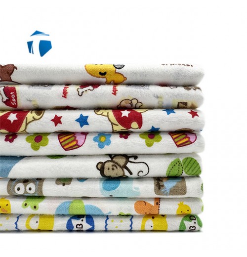 Cute Little Bear Kids Print 100% cotton Comfortable Breathable Flannel fabric