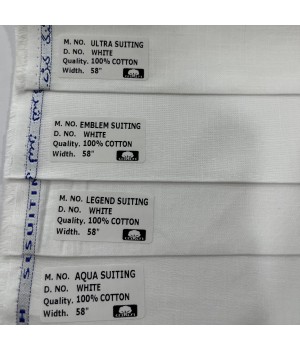 Cotton White Suiting fabric High quality men's suiting fabric cotton heavy weight cotton fabric formal suits