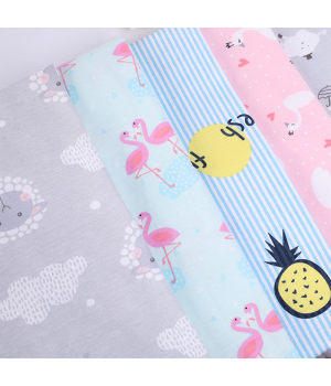 100% Cotton Cartoon Printed Knitted Fabric For Children'S Pajamas And Underwear