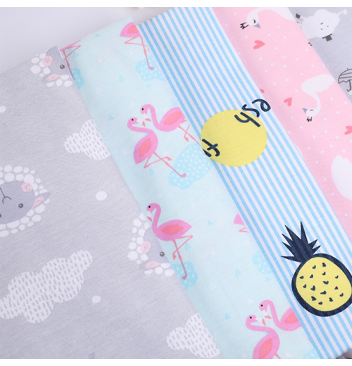 100% Cotton Cartoon Printed Knitted Fabric For Children'S Pajamas And Underwear