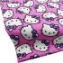 Yuhuang new design Pink 100%Cotton Fabric Digital Printing Sewing Material DIY children Dress/Clothes Cute Hello Cat head Kitty