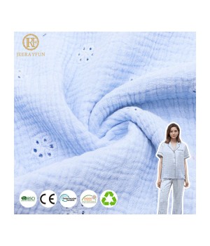 Custom Embroidery 100% cotton fabric Solid Color 120gsm Woven Eyelet Dyed Embroidered Muslin fabric