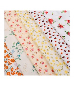 Flowered cotton material poplin by meters calico liberty london tana lawn cotton poplin printed cotton fabric for dresses