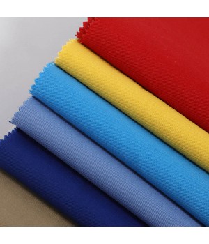 Customized 100% cotton Flame retardant plain fabric non flammable fabric for workwear