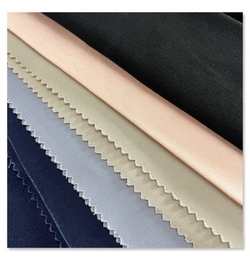 XYH High Quality Wholesale GRS Certified Solid Dyed 100% Cotton Twill Khaki Fabric For Pants