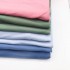 Custom jersey cotton rib fabric 93 Cotton 7 spandex knitted soft dyed organic rib fabric for t-shirt neckline